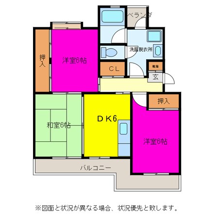 サンハイツ羽田の物件間取画像